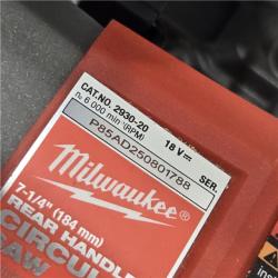 AS-IS MILWAUKEE 7-1/4 REAR HANDLE CIRCULAR SAW (TOOL ONLY)