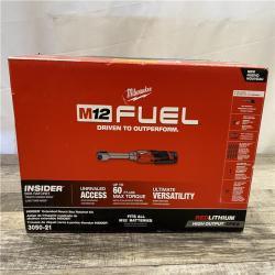 NEW - Milwaukee FUEL INSIDER 12V Lithium-Ion Brushless Cordless 1/4 in. - 3/8 in. Extended Reach Box Ratchet Kit