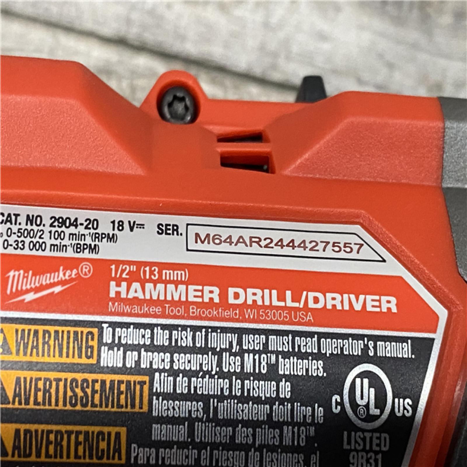 AS-IS Milwaukee FUEL 18V Lithium-Ion Brushless Cordless Hammer Drill and Impact Driver Combo Kit