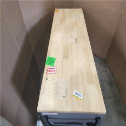 Phoenix LIKE NEW Husky Heavy Duty 61 in. W x 22 in. D 15-Drawer Matte Gray Mobile Workbench Cabinet with Solid Wood Top