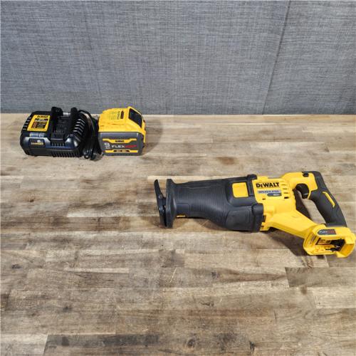 HOUSTON LOCATION - AS-IS FLEXVOLT 60V MAX Cordless Brushless Reciprocating Saw with (1) FLEXVOLT 9.0Ah Battery