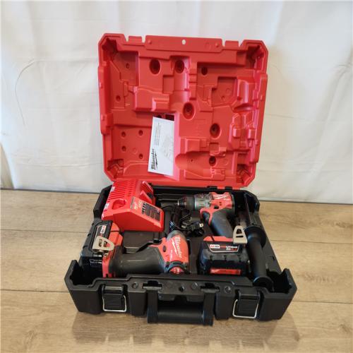 AS-IS- Milwaukee FUEL 18V Lithium-Ion Brushless Cordless Hammer Drill and Impact Driver Combo Kit