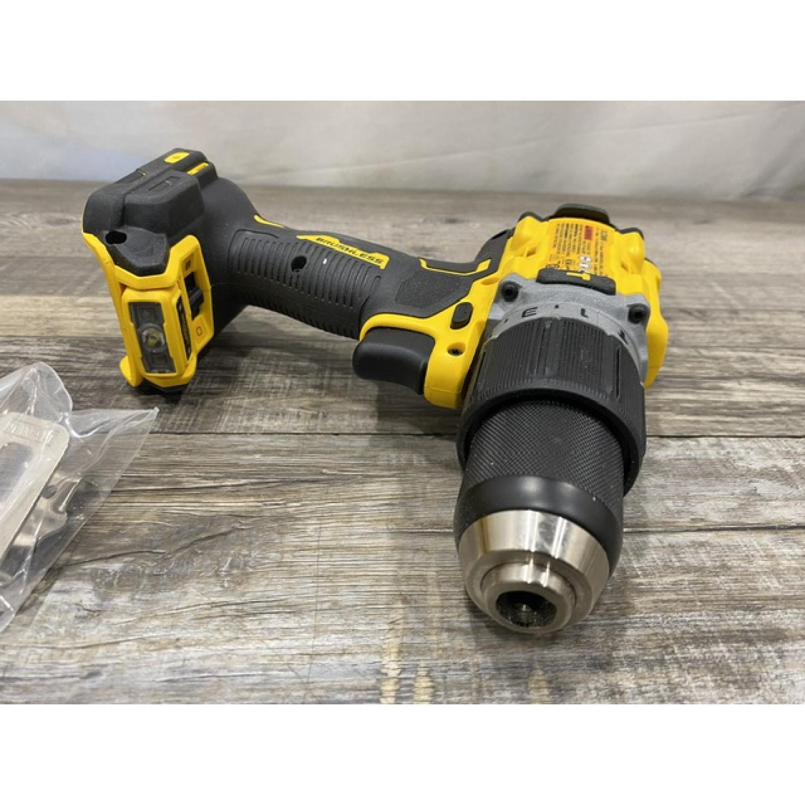 AS-IS DEWALT 20V XR Brushless Cordless 1/2 in. Hammer Drill (Tool-Only)