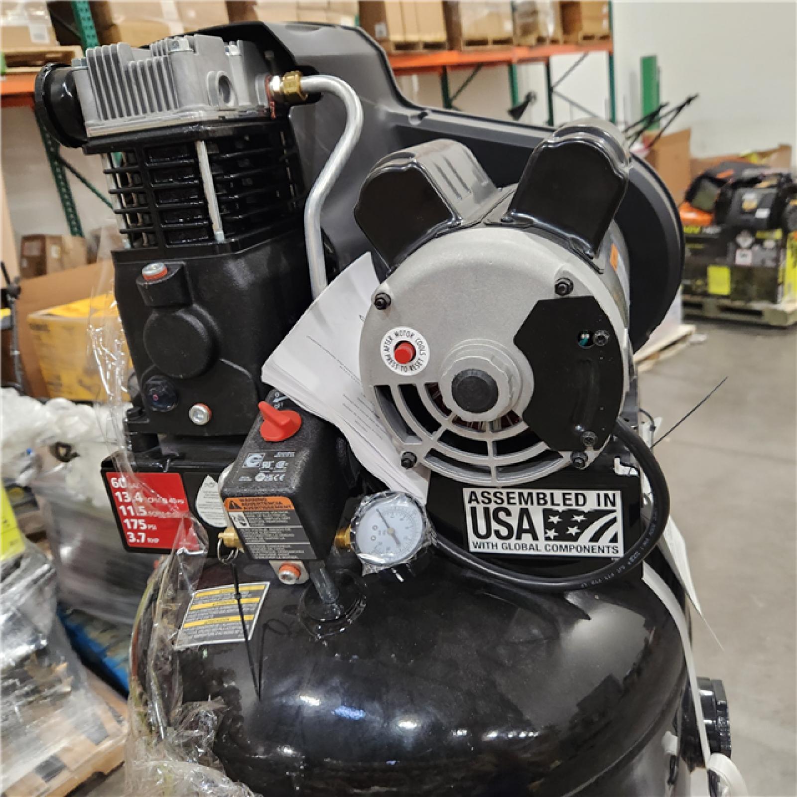 Dallas Location - As-Is Husky C603H Stationary Electric Air Compressor