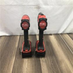 AS-IS Milwaukee FUEL 18V Lithium-Ion Brushless Cordless Hammer Drill and Impact Driver Combo Kit