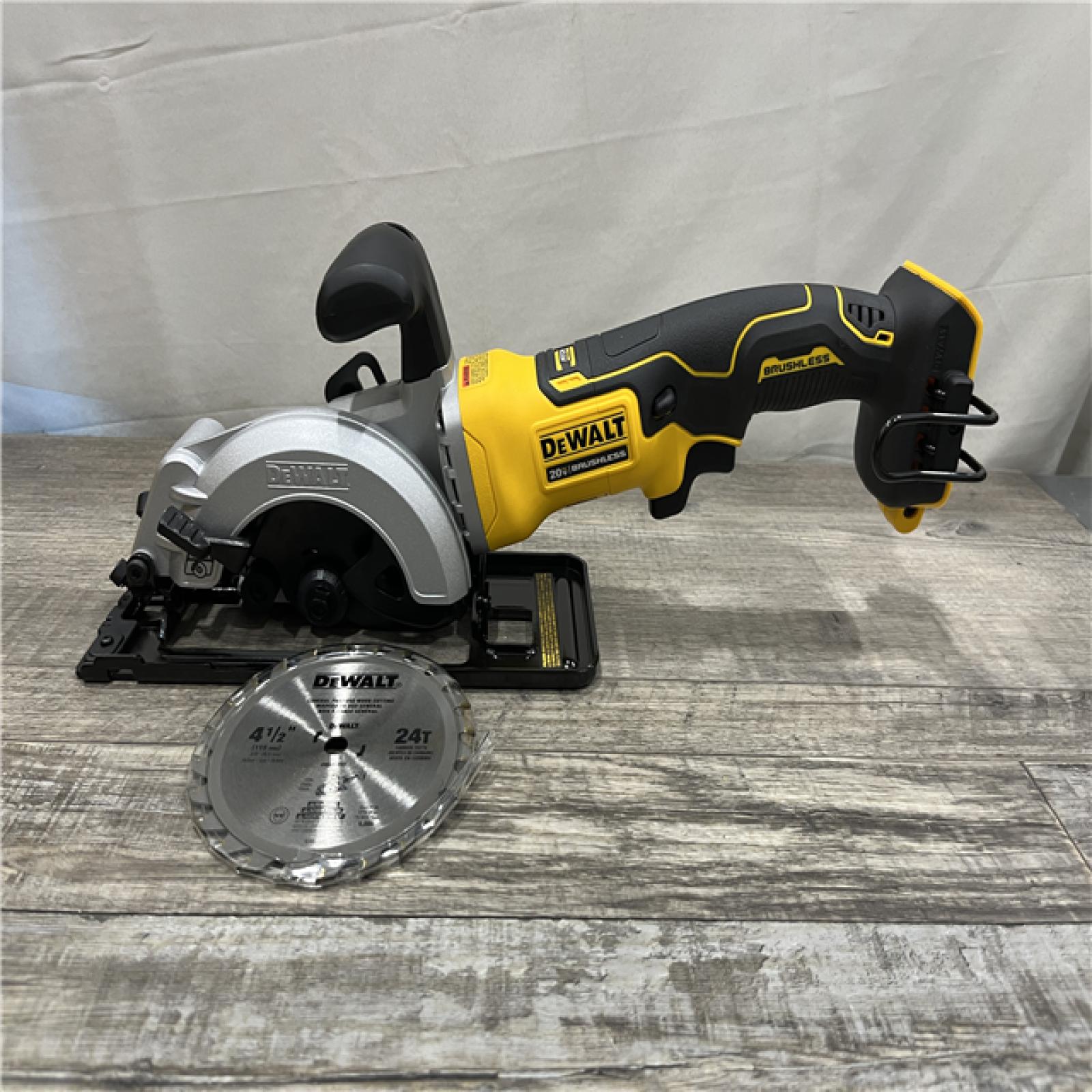 AS-IS DEWALT ATOMIC 20V MAX Cordless Brushless 4-1/2 in. Circular Saw (Tool Only)