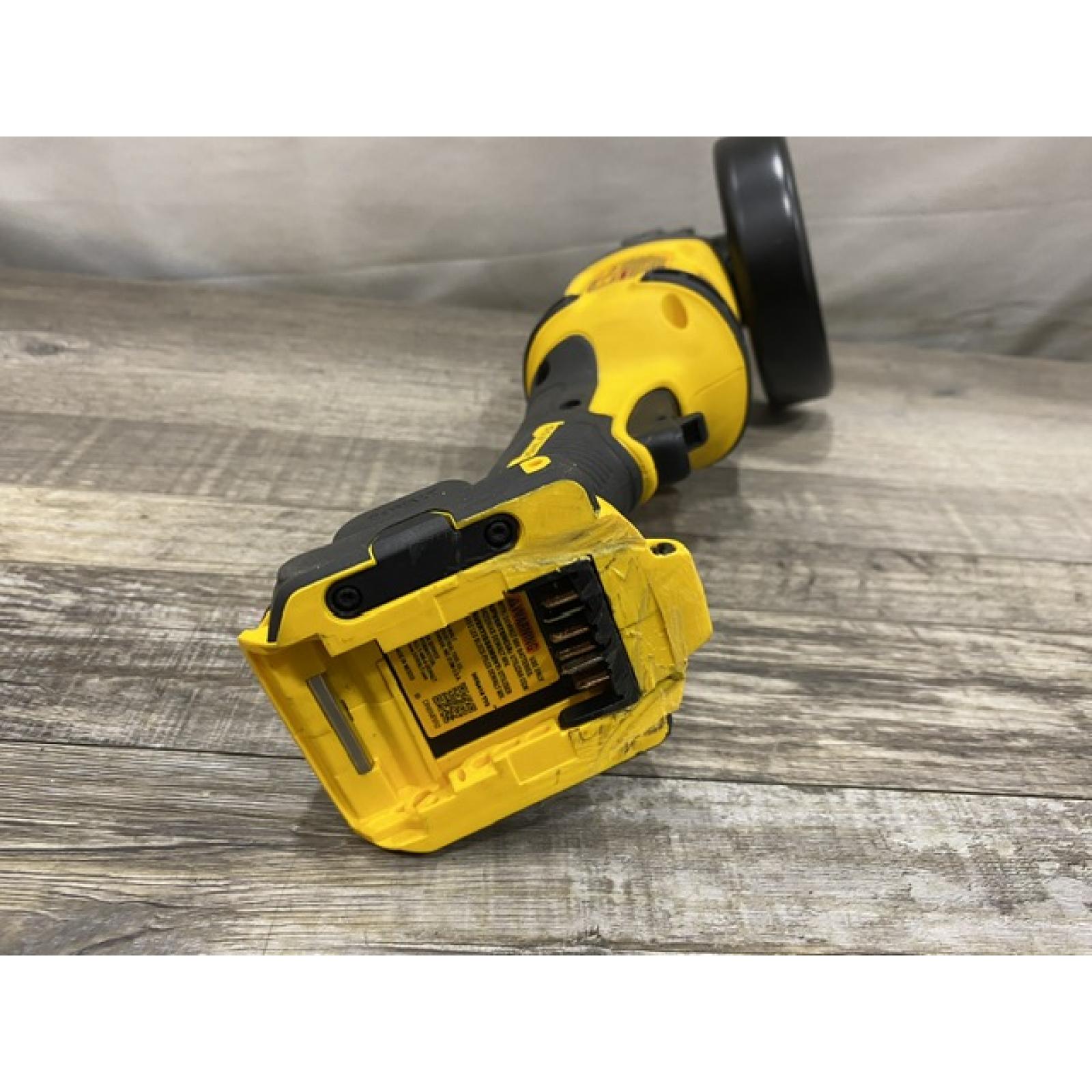AS-IS DEWALT FLEXVOLT 60V MAX Cordless Brushless 4.5 in. to 6 in. Small Angle Grinder with Kickback Brake (Tool Only)