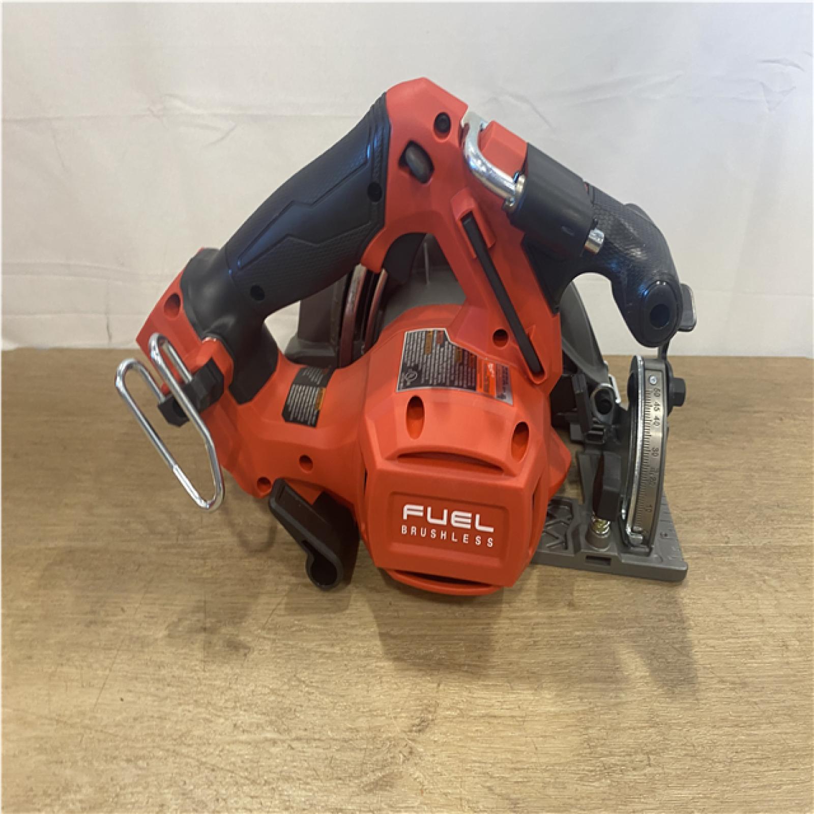 AS-IS Milwaukee FUEL 18V Lithium-Ion Brushless Cordless 6-1/2 in. Circular Saw (Tool-Only)