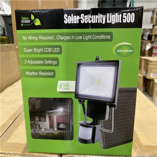 DALLAS LOCATION - NEW! nature power security light 500 lumens PALLET ( 6 UNITS)
