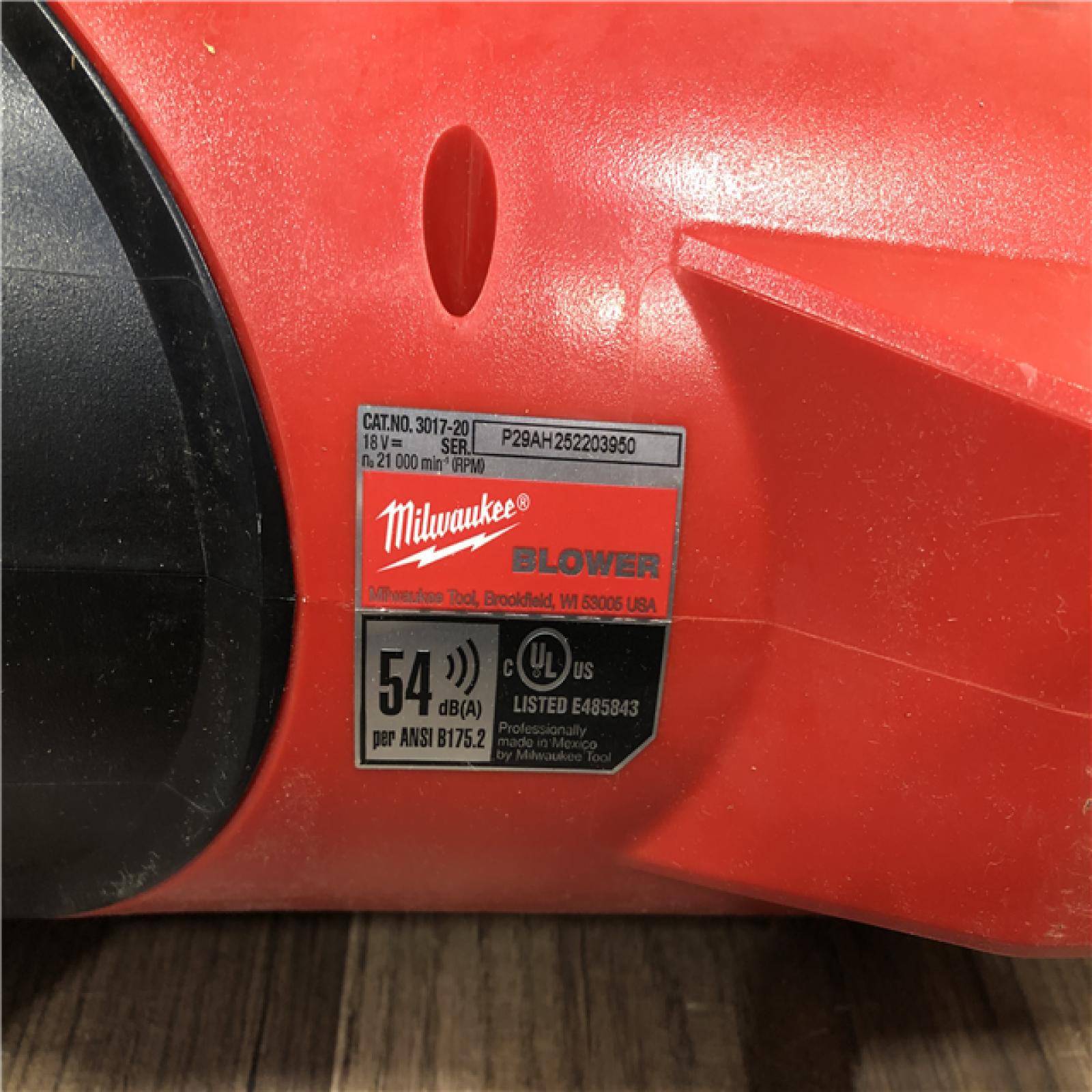 AS-IS Milwaukee FUEL 120 MPH 500 CFM 18V Lithium-Ion Brushless Cordless Handheld Blower (Tool-Only)