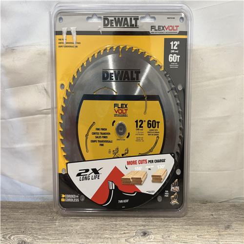 NEW - DEWALT FLEXVOLT 12 in. 60-Teeth Carbide-Tipped Miter Saw Blade