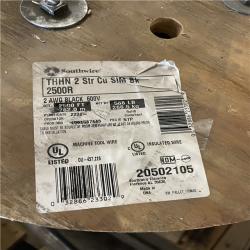 DALLAS LOCATION - Southwire 2,500 ft. 2 Black Stranded CU SIMpull THHN Wire PALLET-(2 UNITS)(SEE NOTES)