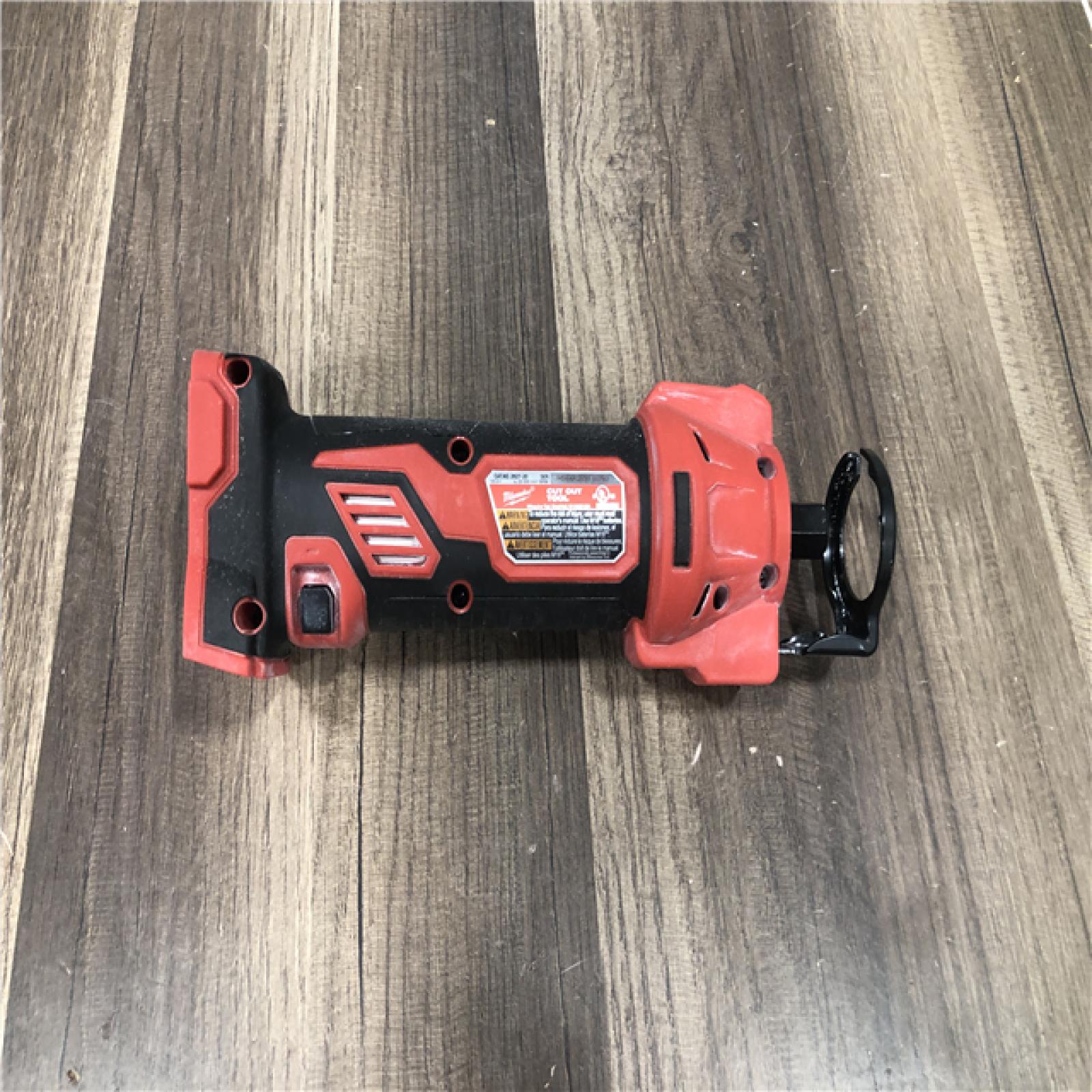 AS-IS Milwaukee 18V Lithium-Ion Cordless Drywall Cut Out Rotary Tool (Tool-Only)
