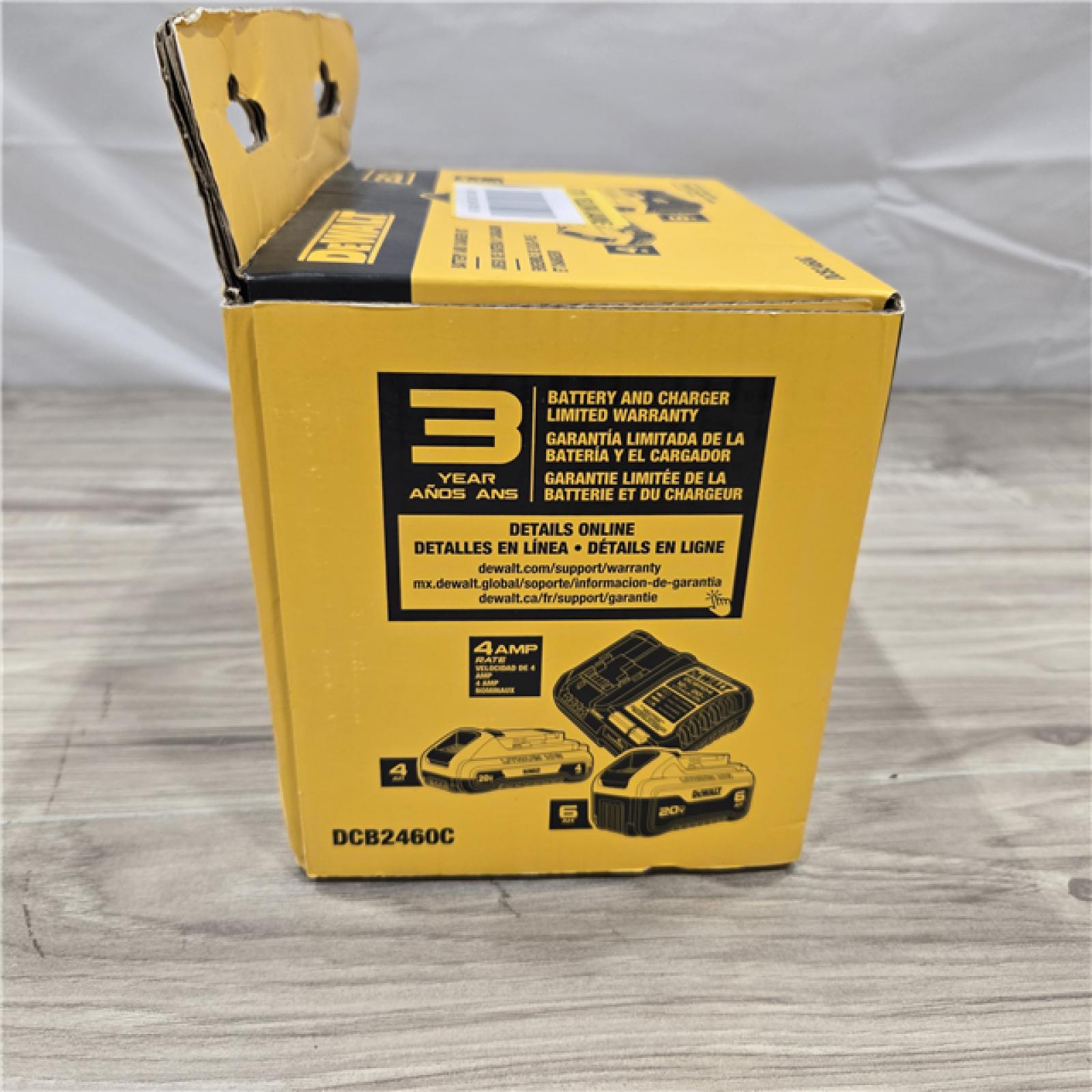 NEW! - DEWALT 20V MAX Lithium-Ion 6.0Ah and 4.0Ah Battery and Charger Starter Kit