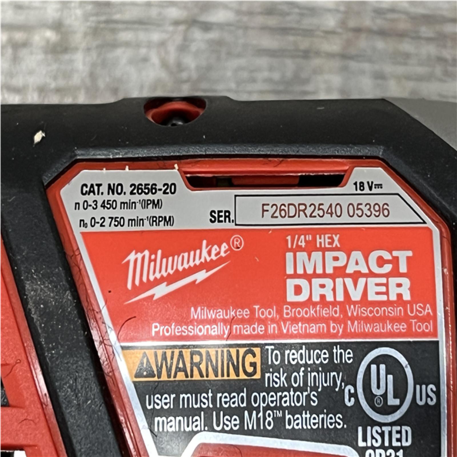AS-IS Milwaukee 18V Lithium-Ion Cordless Drill Driver/Impact Driver Combo Kit