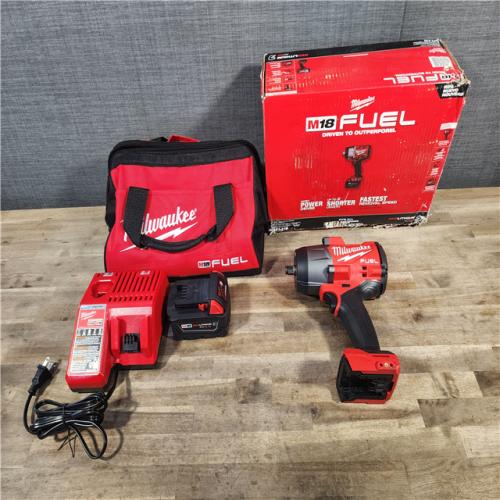 HOUSTON LOCATION - AS-IS (APPEARS LIKE NEW) Milwaukee M18 1/2 in. Cordless Brushless High Torque Impact Wrench Kit (Battery & Charger)