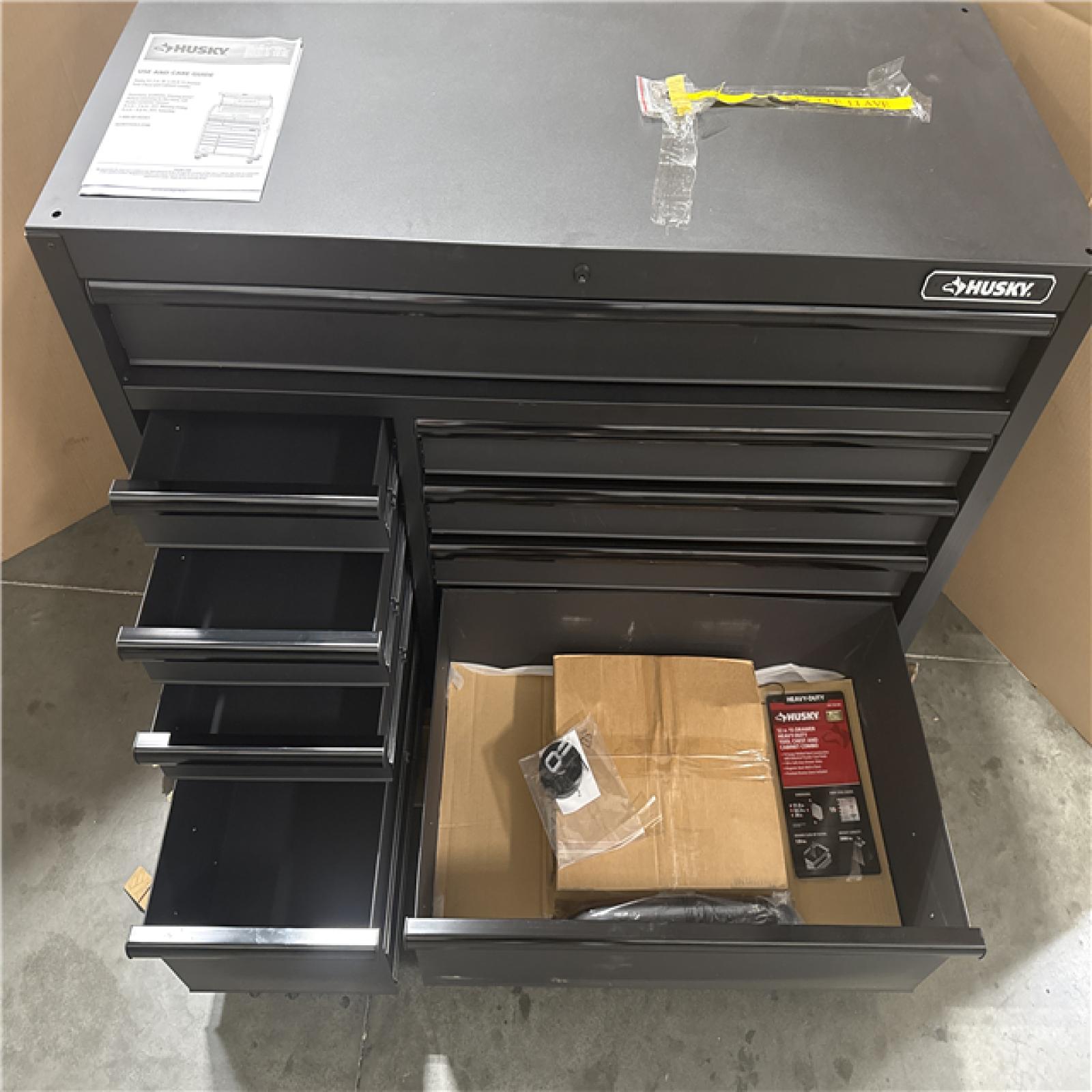 CALIFORNIA AS-IS HUSKY 9 DRAWER TOOL CABINET BASE