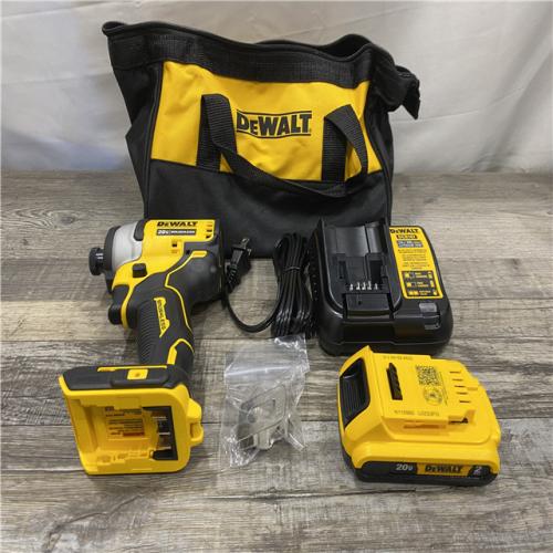 AS-IS DEWALT Atomic 20V Max Lithium-Ion Brushless Cordless Compact 1/4 in. Impact Driver Kit
