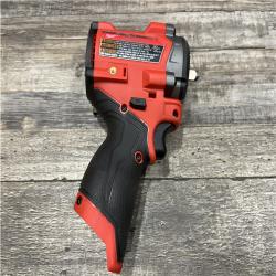 AS-IS Milwaukee FUEL 12V Li-Ion Brushless Cordless Stubby 3/8 in. Impact Wrench Kit
