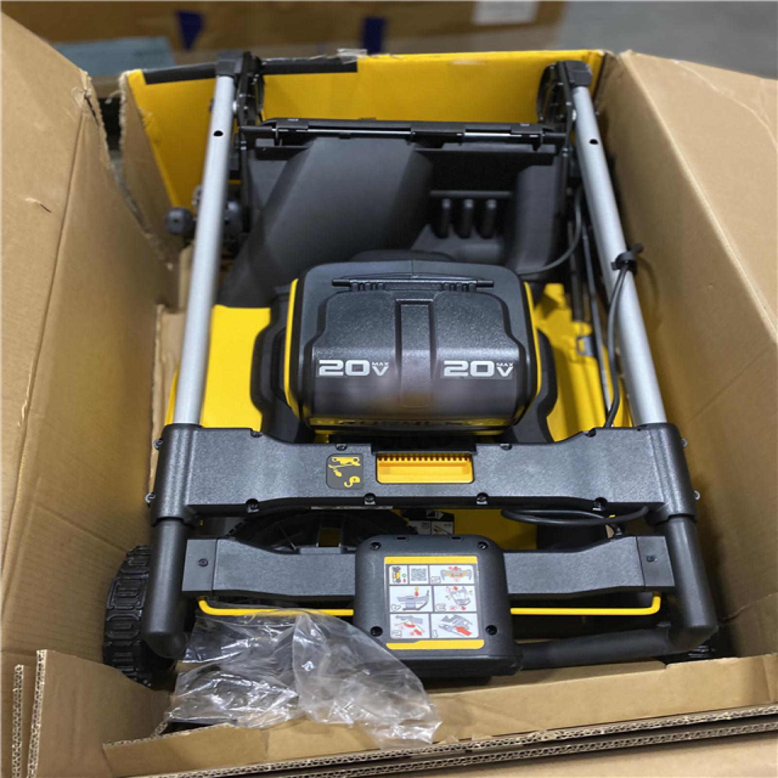 Dallas Location - As-Is DEWAL-2x20V MAX 21 in. Cordless Battery Powered Push Lawn Mower Kit with (2) 10 Ah Batteries and Chargers