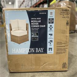 DALLAS LOCATION- NEW!- Hampton Bay Crystal Ridge Modular Woven Corner Chair