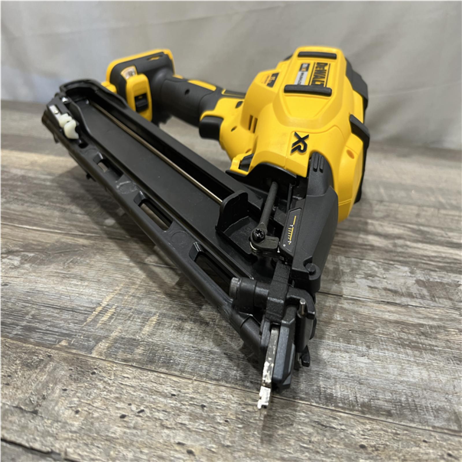 AS-IS DEWALT Cordless 20V MAX XR Angled Finish Nailer (Tool Only)