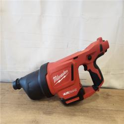 AS-IS- Milwaukee 12-Volt Lithium-Ion Cordless Drain Cleaning Airsnake Air Gun Kit