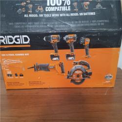 CALIFORNIA AS-IS RIDGID 18V 5-TOOL COMBO