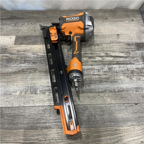 AS-IS RIDGID Pneumatic 21-Degree 3-1/2 in. Round Head Framing Nailer