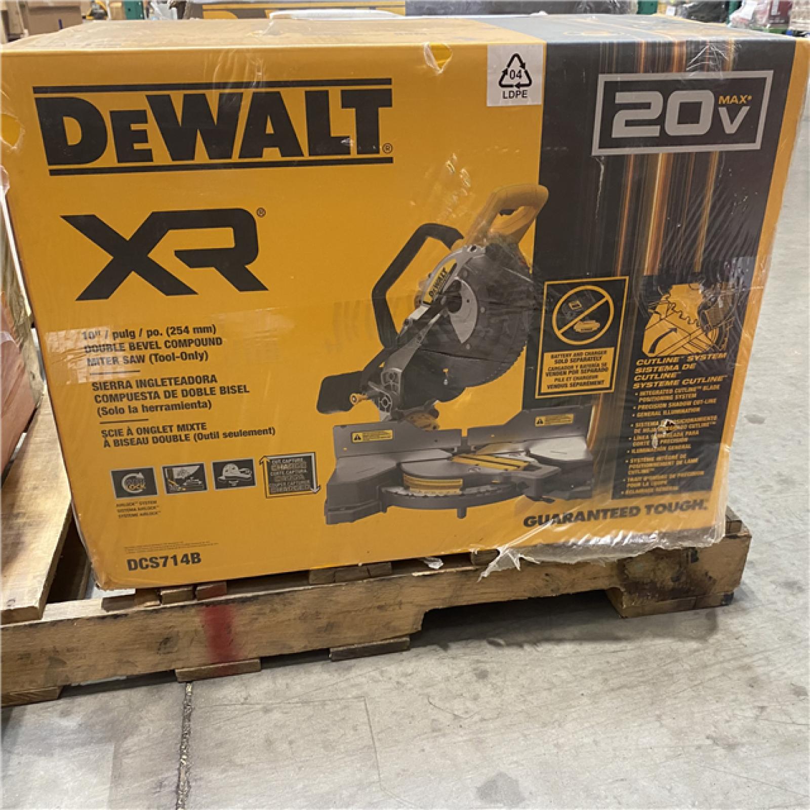 NEW -DEWALT20-Volt MAX XR Cordless 10 in. Dual Bevel Fixed Miter Saw (Tool Only)