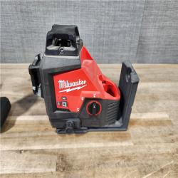 HOUSTON LOCATION - AS-IS Milwaukee-3632-21 M12 Green Beam Laser 360° 3-Plane Kit