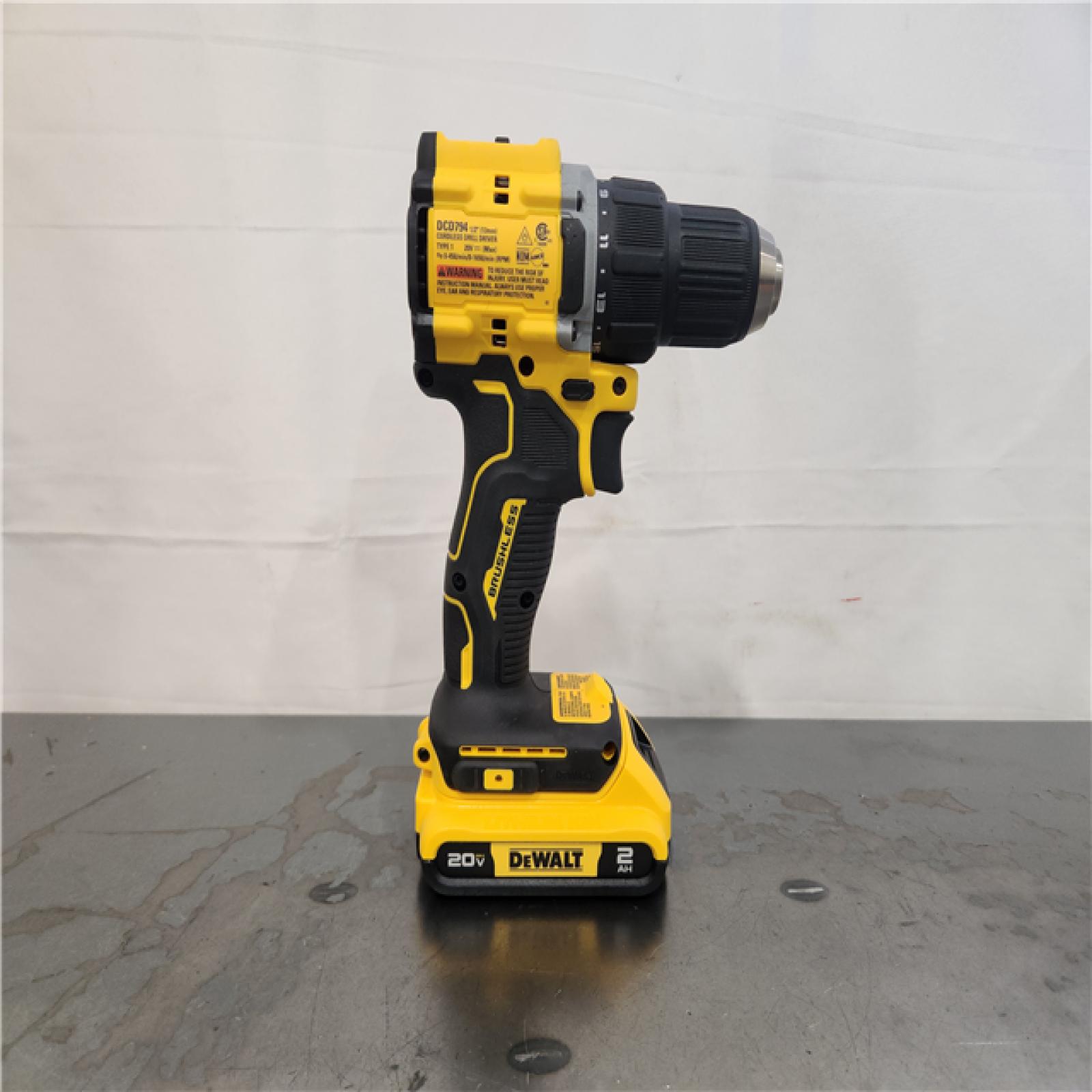 AS-IS- DeWalt ATOMIC COMPACT SERIESâ„¢ 20V MAX* Brushless Cordless 1/2 in. Drill/Driver