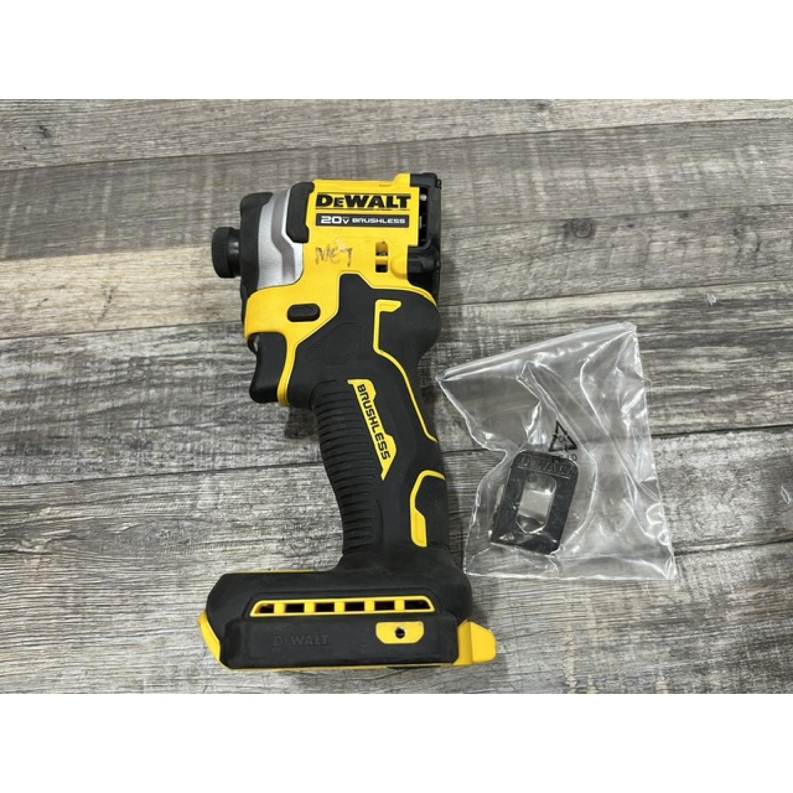 AS-IS DEWALT ATOMIC 20V MAX Cordless Brushless Compact 1/4 in. Impact Driver (Tool Only)