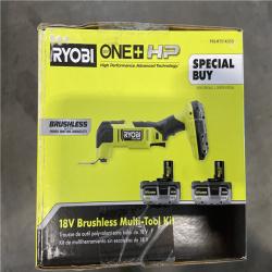 NEW! - RYOBI ONE+ HP 18V Brushless Cordless Multi-Tool Kit with 4.0 Ah HIGH PERFORMANCE EDGE Battery and Charger