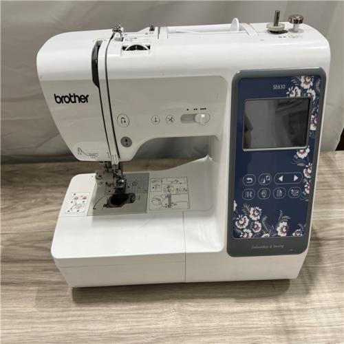 AS-IS Brother SE630 Sewing and Embroidery Machine with 400 Downloadable Designs