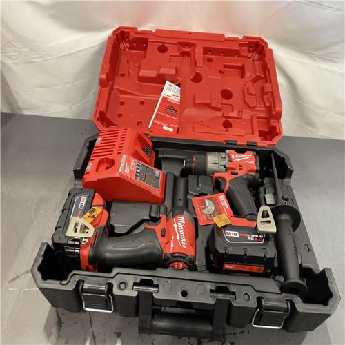 AS-IS - Milwaukee M18 FUEL 18V Lithium-Ion Brushless Cordless Hammer Drill and Impact Driver Combo Kit