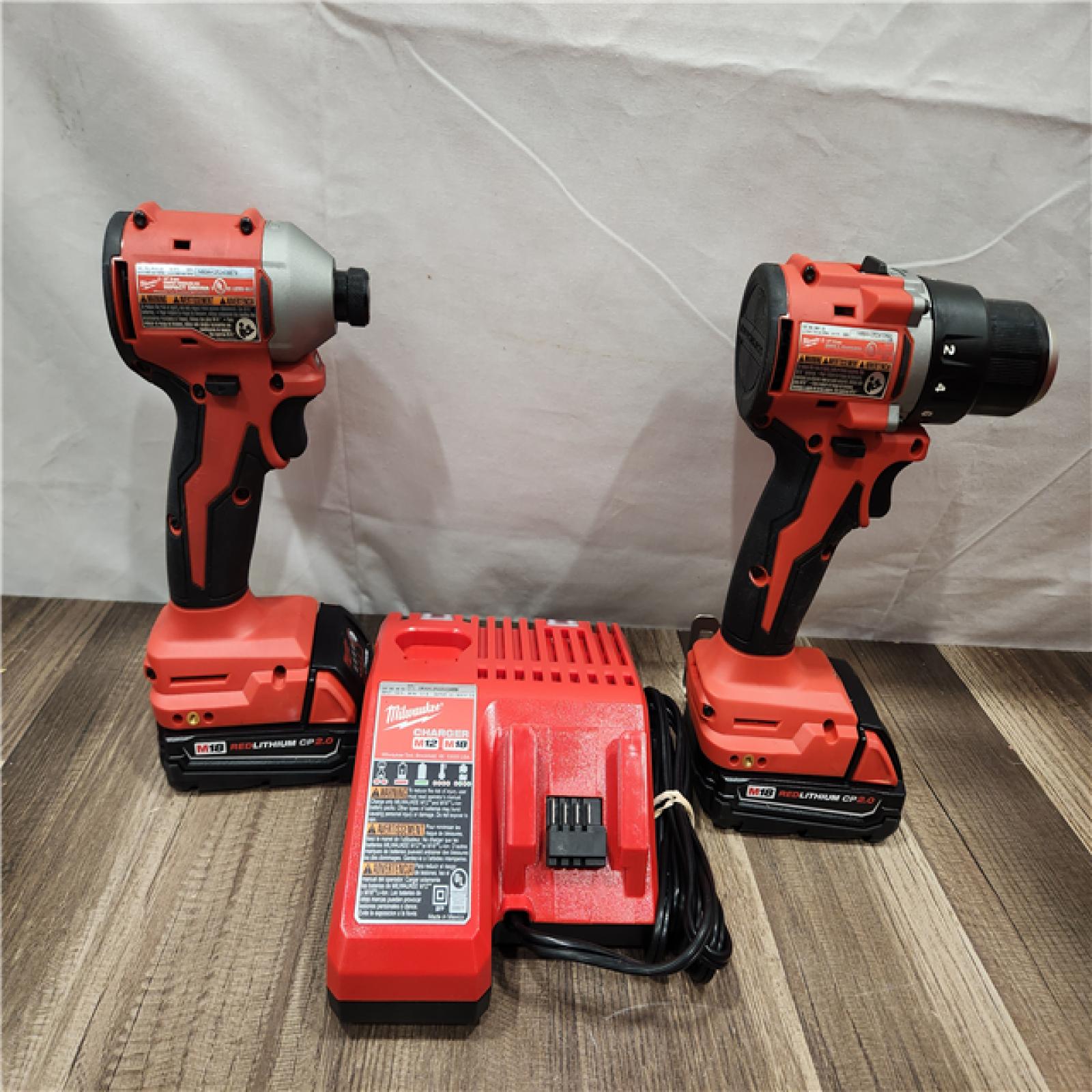 AS-IS- Milwaukee M18 Compact Brushless 2-Tool Combo Kit