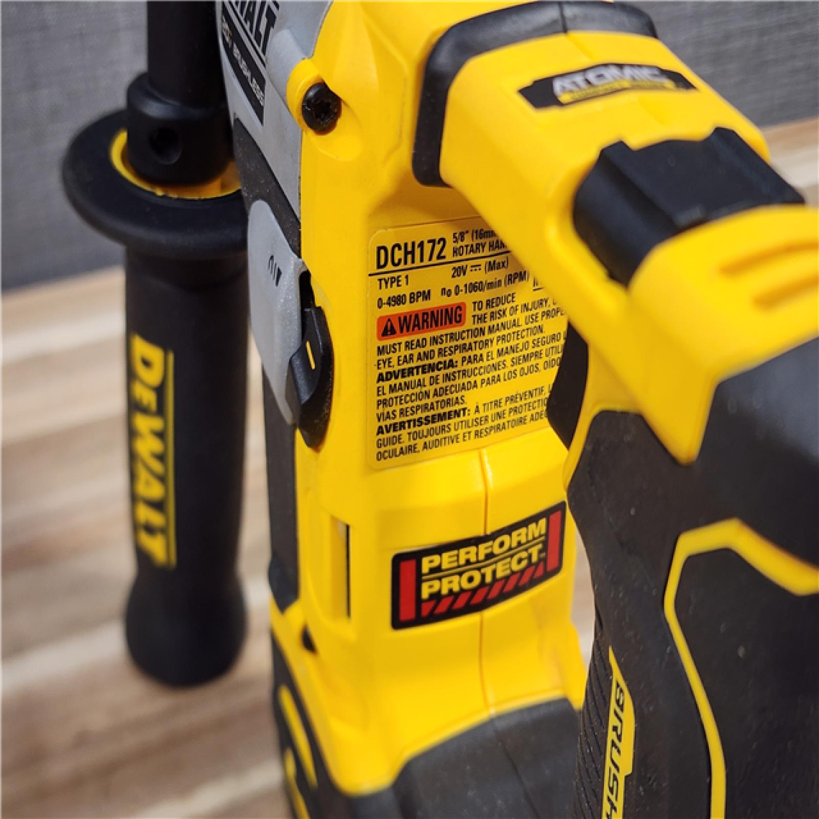 HOUSTON LOCATION - AS-IS DEWALT ATOMIC 20V MAX Cordless Brushless Ultra-Compact 5/8 in. SDS Plus Hammer Drill (Tool Only)