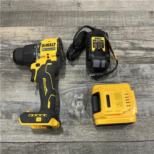 AS-IS DEWALT ATOMIC 20V Lithium-Ion Cordless 1/2 in. Hammer Drill Kit
