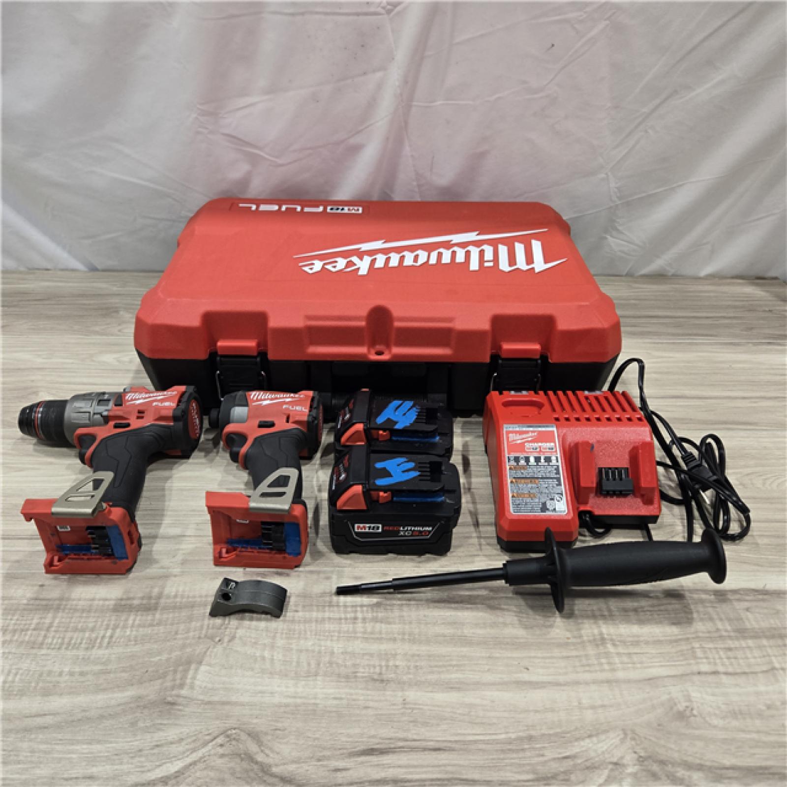 AS-IS MILWAUKEE FUEL 18V Cordless Hammer Drill and Impact Driver Combo Kit