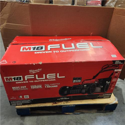 As-Is- Milwaukee M18 FUEL Brushless Cordless 21 in. Walk Behind Dual Battery Self-Propelled Mower Kit