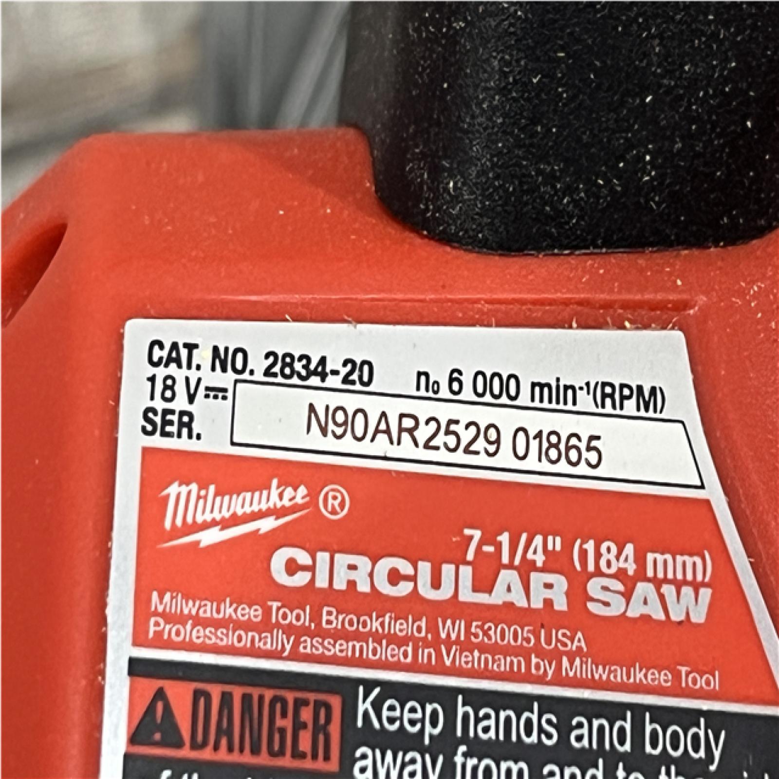 AS-IS Milwaukee FUEL 18V Lithium-Ion Brushless Cordless 7-1/4 in. Circular Saw (Tool-Only)