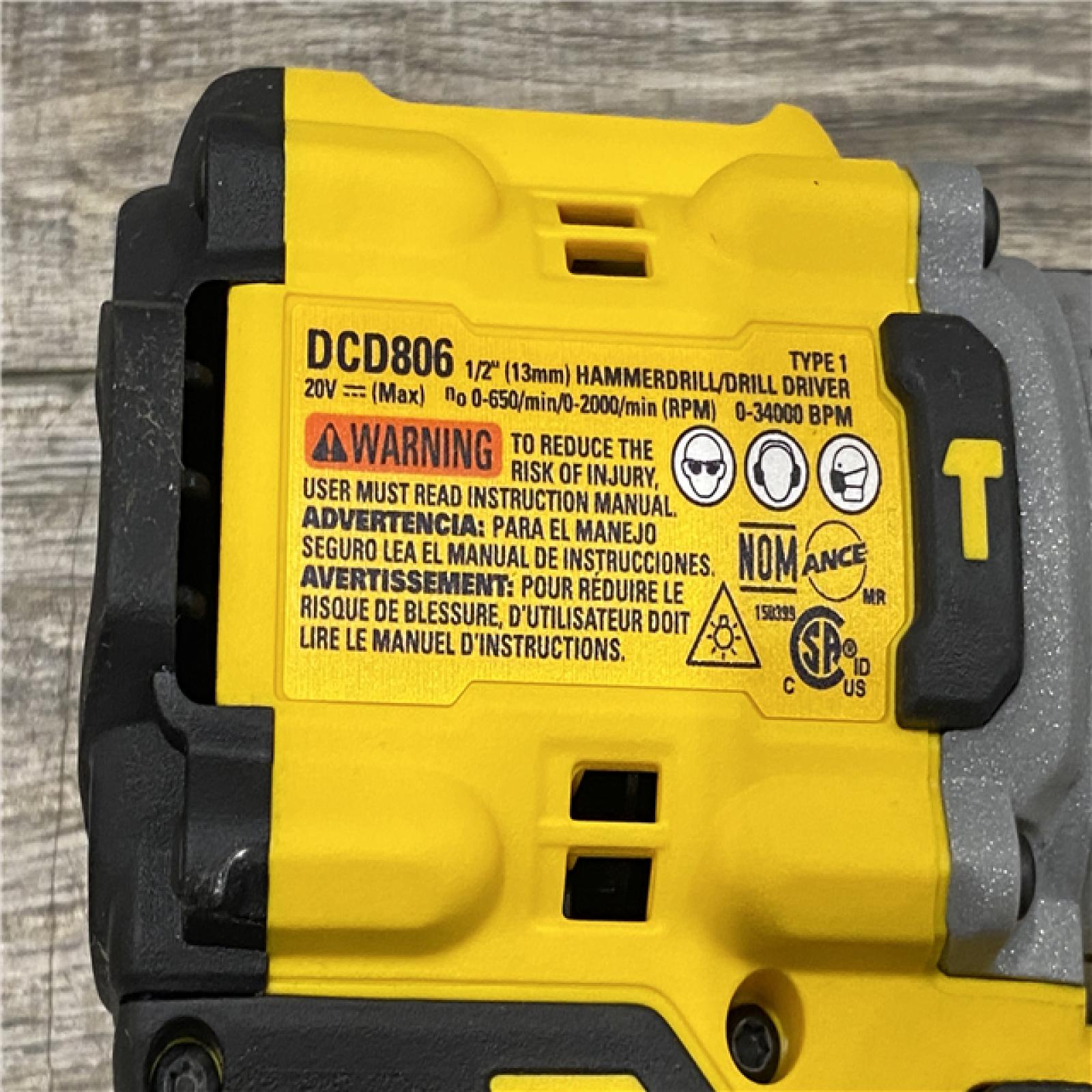 AS-IS DEWALT 20V XR Brushless Cordless 1/2 in. Hammer Drill (Tool-Only)