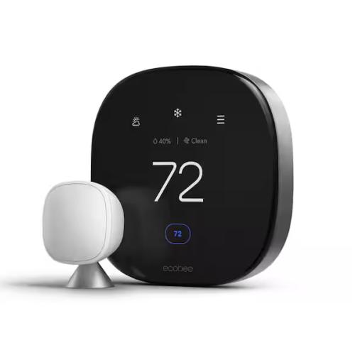 NEW! - ecobee Smart Thermostat Premium with Smart Sensor and Air Quality Monitor Wifi Works with Siri  Alexa  Google Assistant