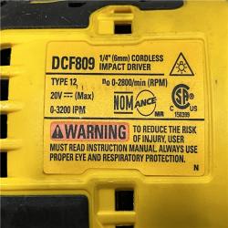 AS-IS DEWALT Atomic 20V Max Lithium-Ion Brushless Cordless Compact 1/4 in. Impact Driver Kit