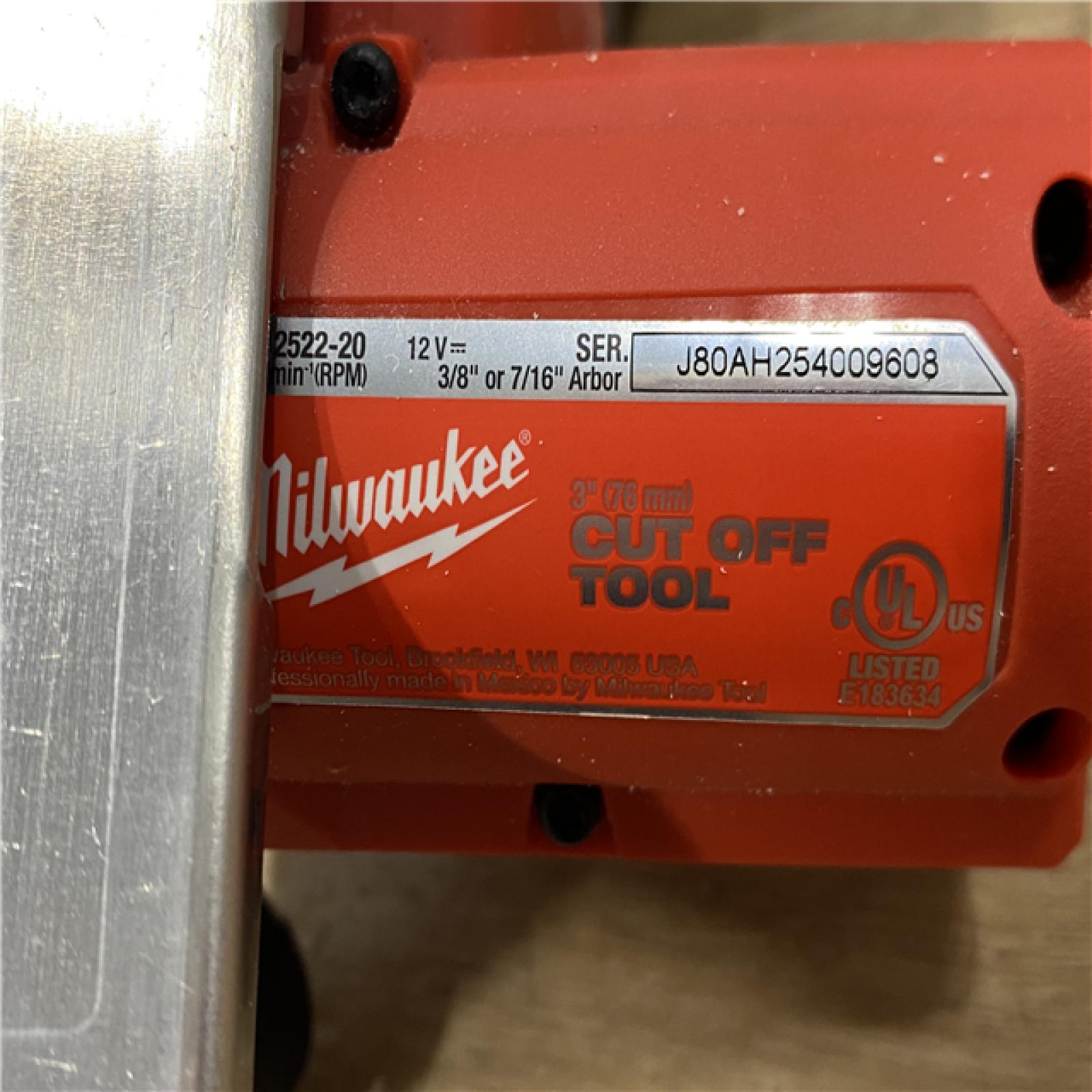 AS-IS Milwaukee FUEL 12V Lithium-Ion Brushless Cordless 3 in. Cut Off Saw (Tool-Only)