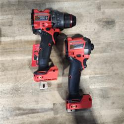 HOUSTON LOCATION - AS-IS (APPEARS LIKE NEW) Milwaukee M18 FUEL 18V Lithium-Ion Brushless Cordless Hammer Drill and Impact Driver Combo Kit