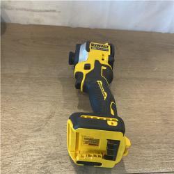 AS-IS DEWALT ATOMIC 20V MAX Lithium-Ion Cordless 1/4 in. Brushless Impact Driver Kit