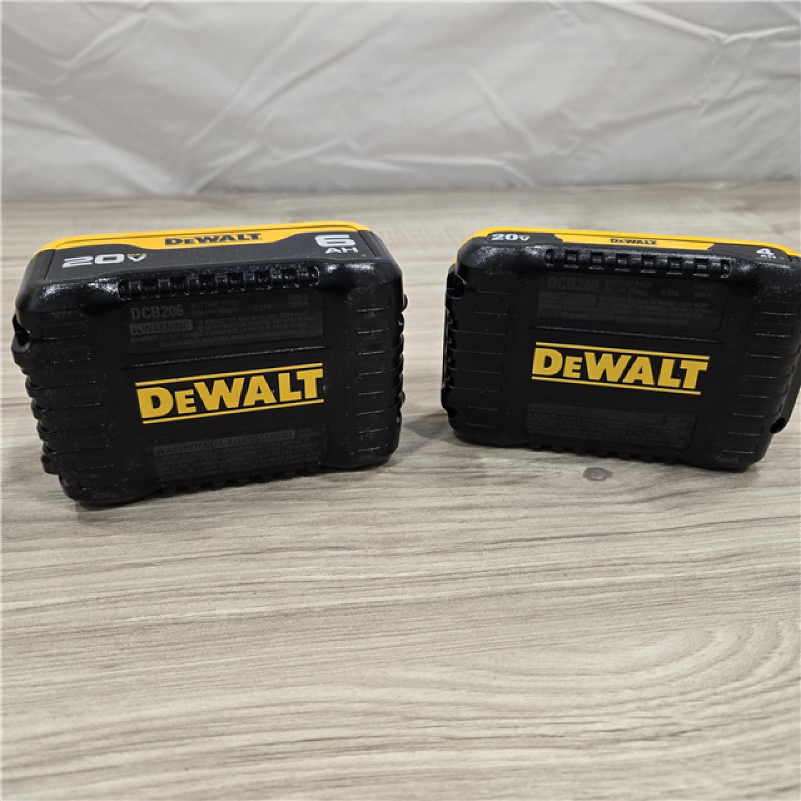 AS-IS DEWALT 20V MAX Lithium-Ion 6.0Ah and 4.0Ah Battery and Charger Starter Kit