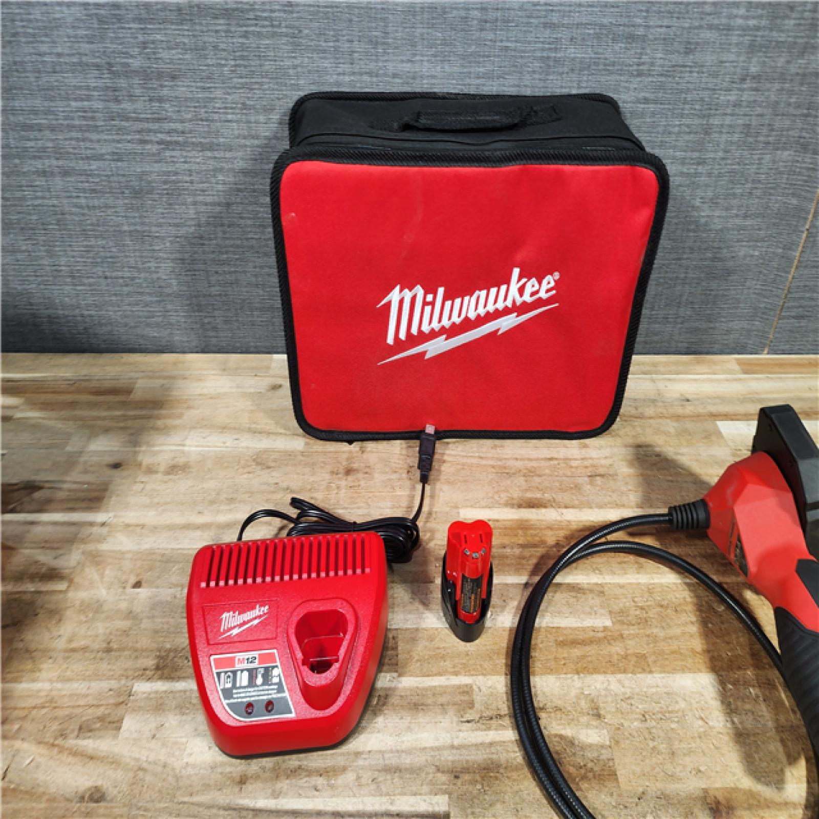 HOUSTON LOCATION - AS - IS Milwaukee 12V Lithium-Ion Cordless M-SPECTOR 360-Degree 4 ft. Inspection Camera Kit
